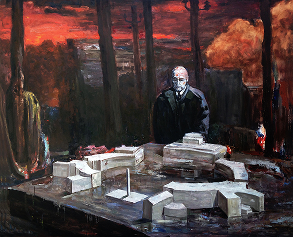 THE UNTITLED CITY, 2020, oil on canvas,  135 x 120 cm